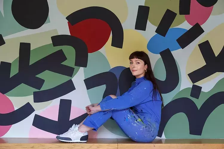 Artist Caroline Dowsett.